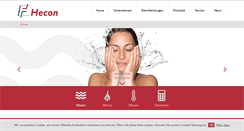 Desktop Screenshot of hecon.de
